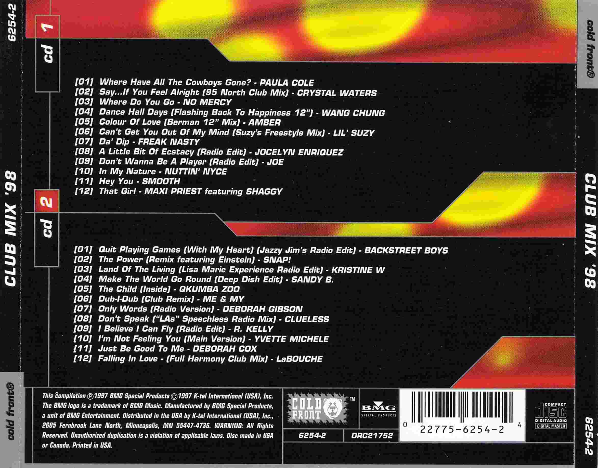 Club Mix 1998 : Back